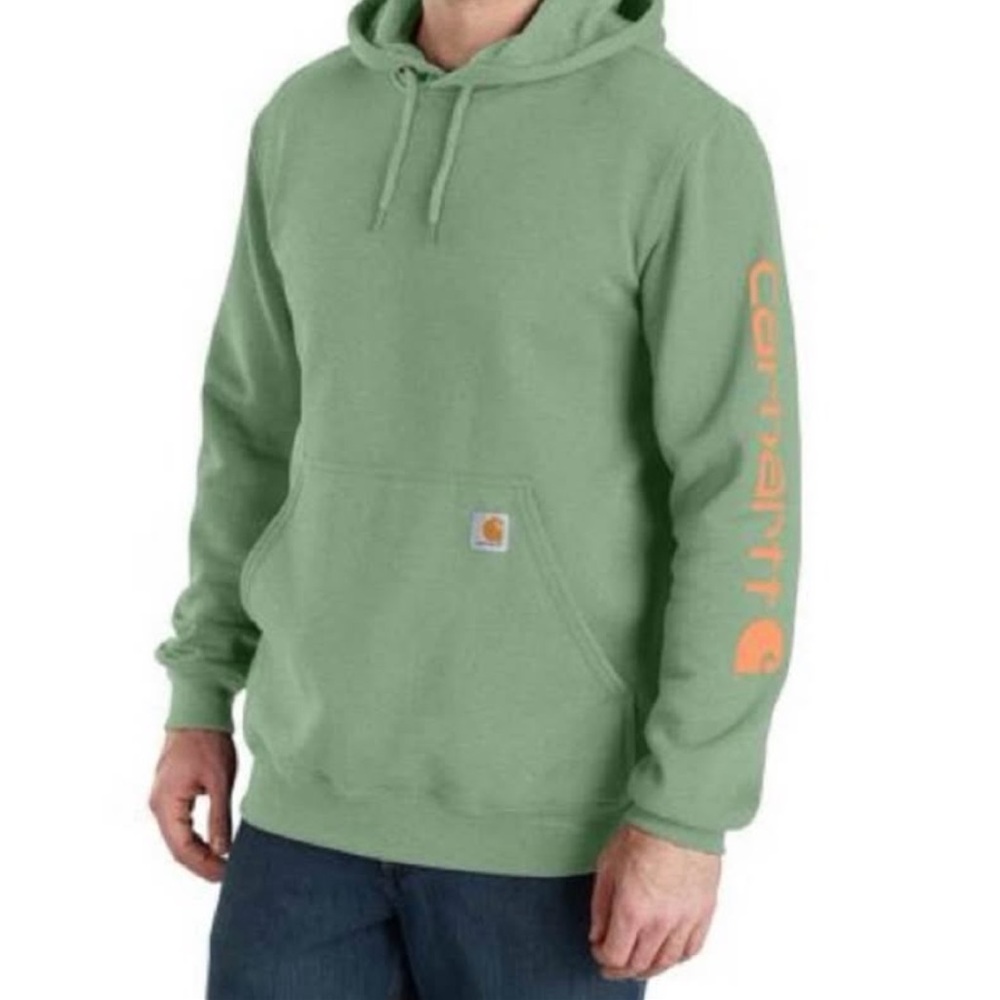 CARHARTT SLEEVE PULLOVER HOODIE men’s-loose fit